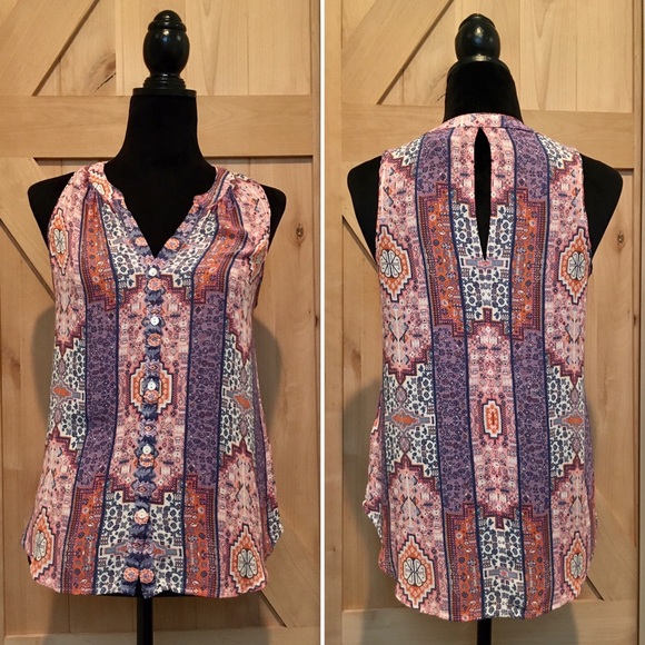 Lucky Brand Tops - Lucky Brand Boho Sleeveless Top Women’s Size Small